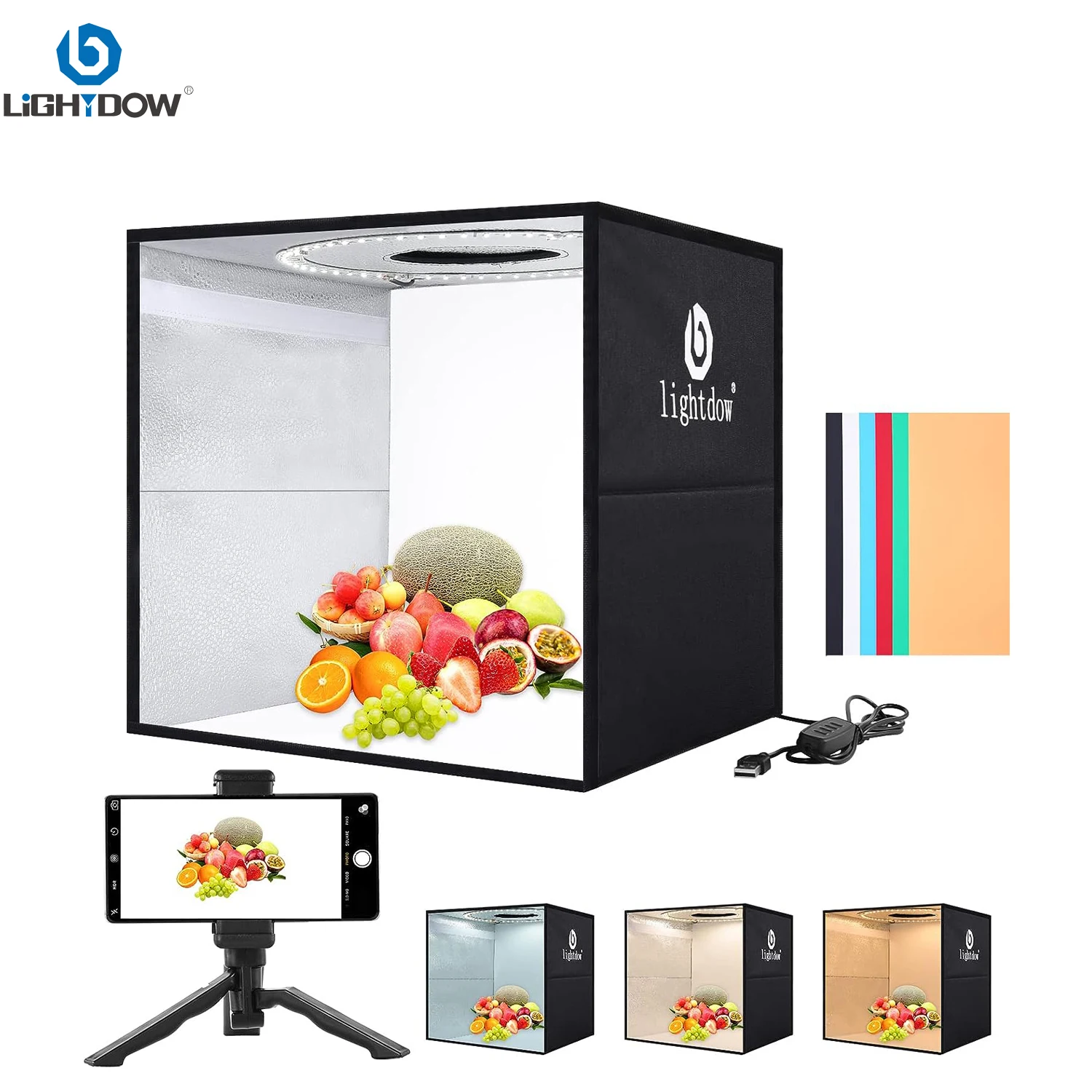 Lightdow Photo Studio Light Bo - Photography Lighting Kit Portable avaliação e preço